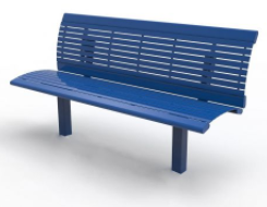 Richmond Steel Bench With Back